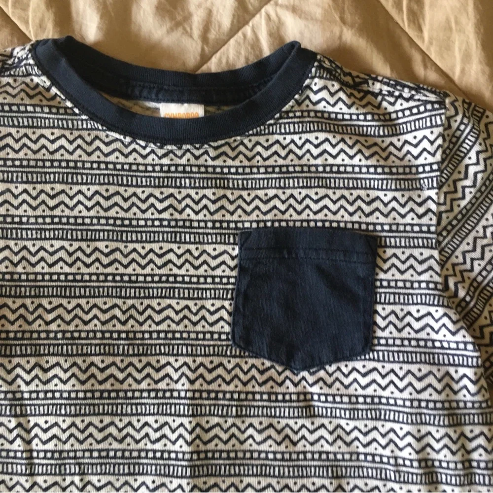 Jack Nicklaus Blue Golf Shorts and Gymboree Navy and White Patterned Kids Shirt
